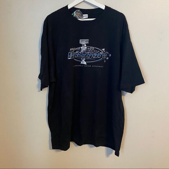 Anvil Other - Indianapolis Motor Speedway Allstate 400 Brickyard T-Shirt Tee Casual Black 2009